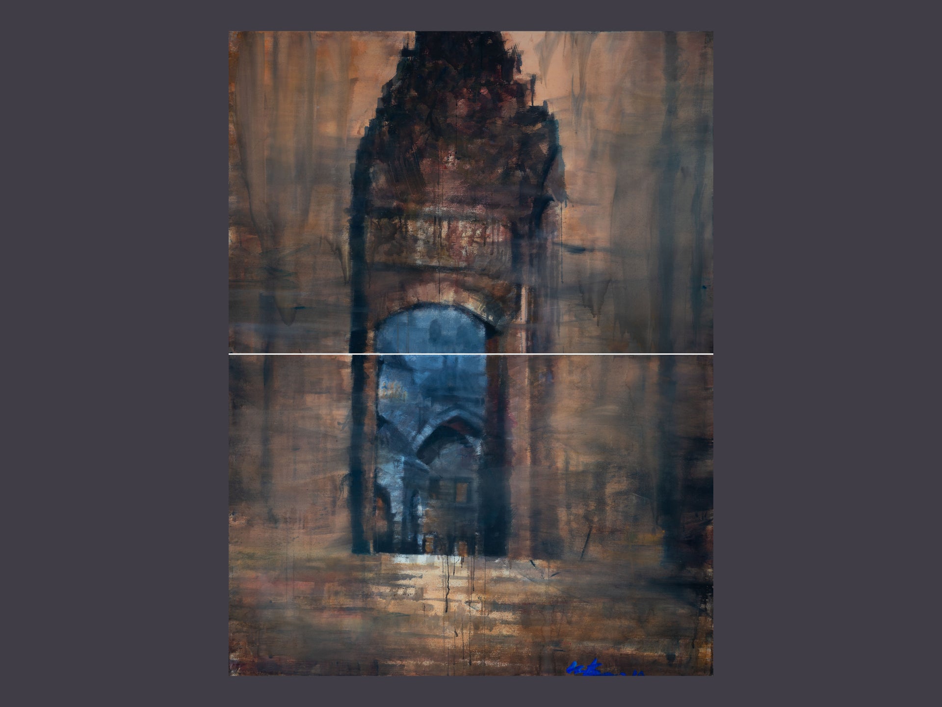 PAUL CHING-BOR AT THE ENTRENCE – Portakal Sanat ve Kültür Evi